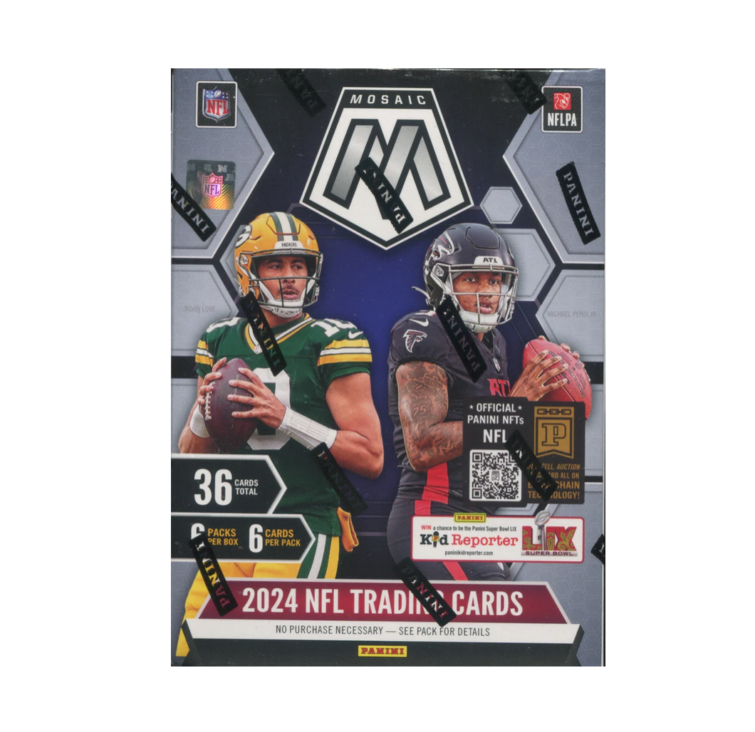 2024_Panini_Mosaic_Football_Blaster_Box 2024 Panini Mosaic Football Blaster Box (Orange Fluorescent Parallels) - Image 1