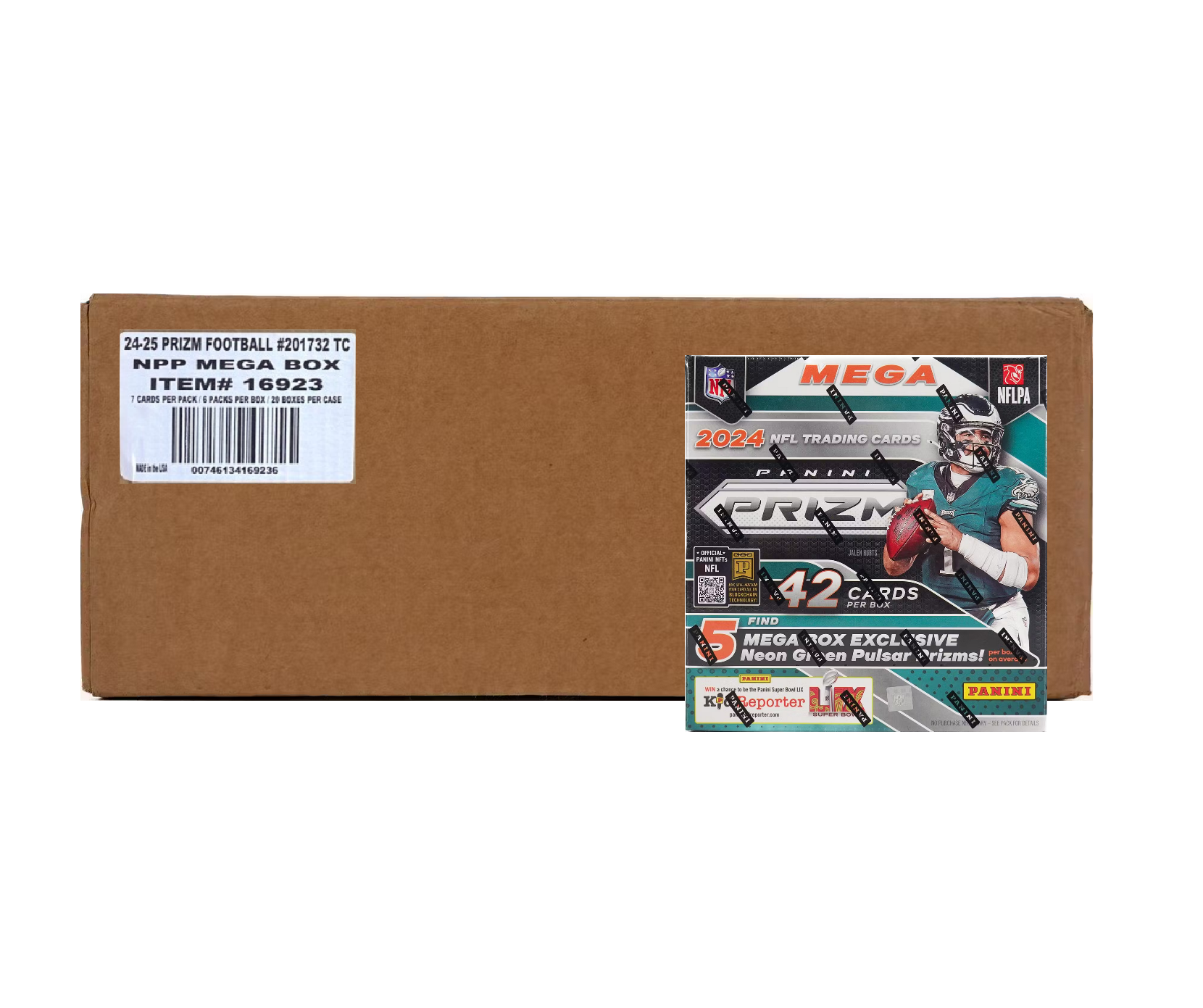 2024_Panini_Prizm_Football_Mega_20-Box_Case_Neon_Green_Pulsar_2 2024 Panini Prizm Football Mega 20-Box Case (Neon Green Pulsar) - Image 1