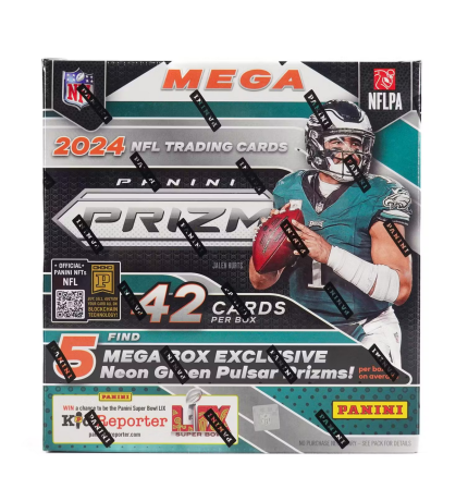 2024 Panini Prizm Football Mega Box (Neon Green Pulsar)