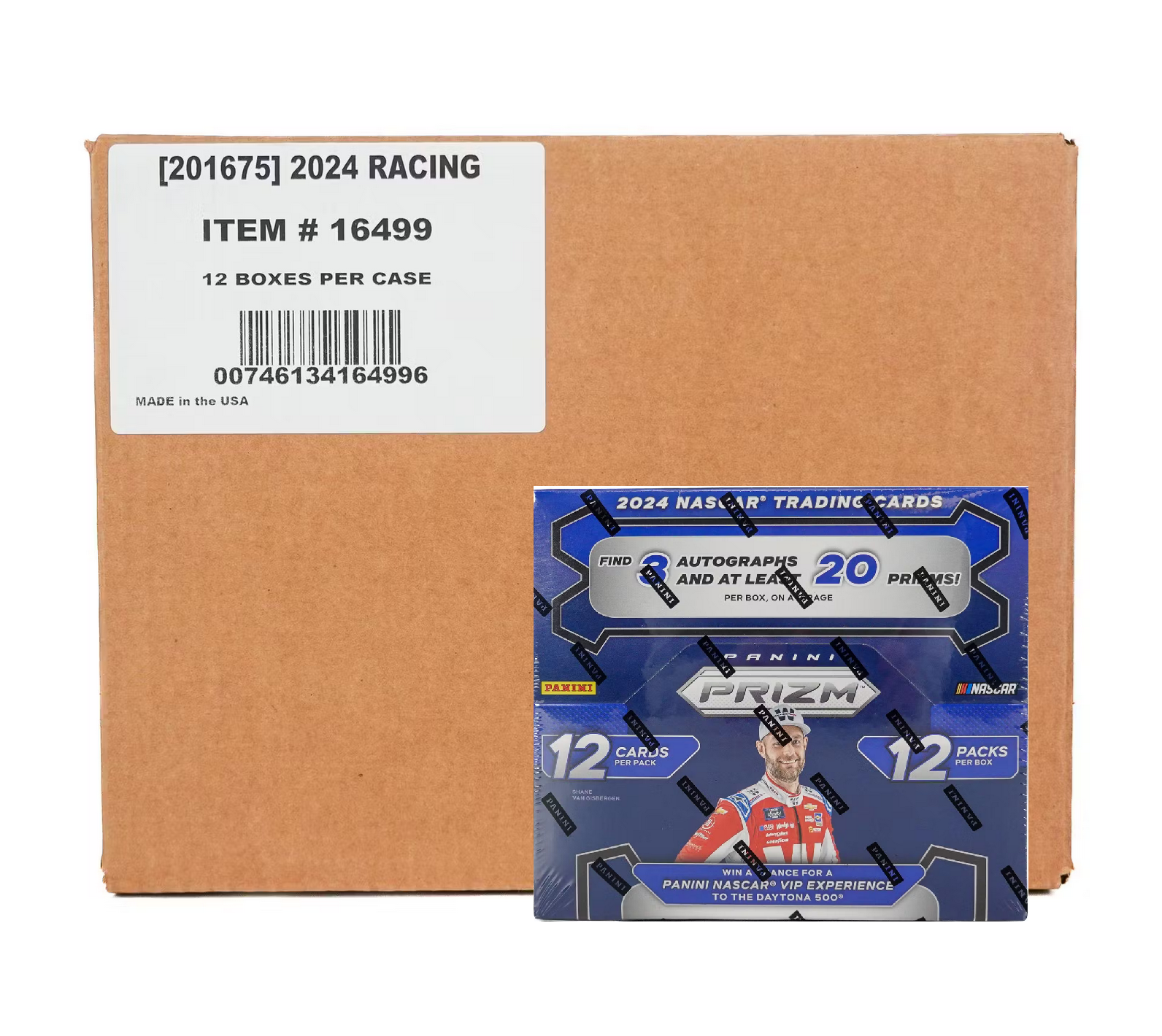2024_Panini_Prizm_NASCAR_Racing_Hobby_12-Box_Case2 2024 Panini Prizm NASCAR Racing Hobby 12-Box Case - Image 1