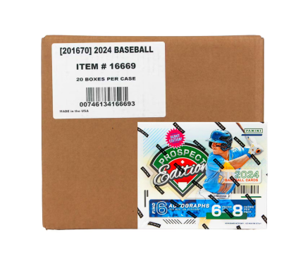 2024 Panini Prospect Edition Baseball Hobby 20-Box Case