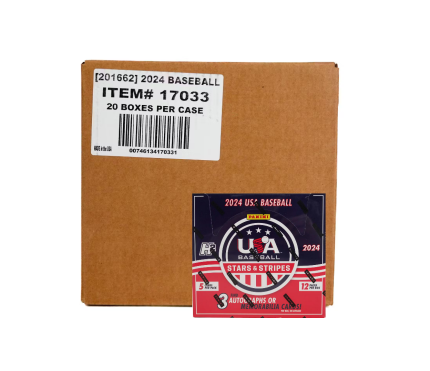 2024 Panini USA Stars & Stripes Baseball H2 Hobby 20-Box Case