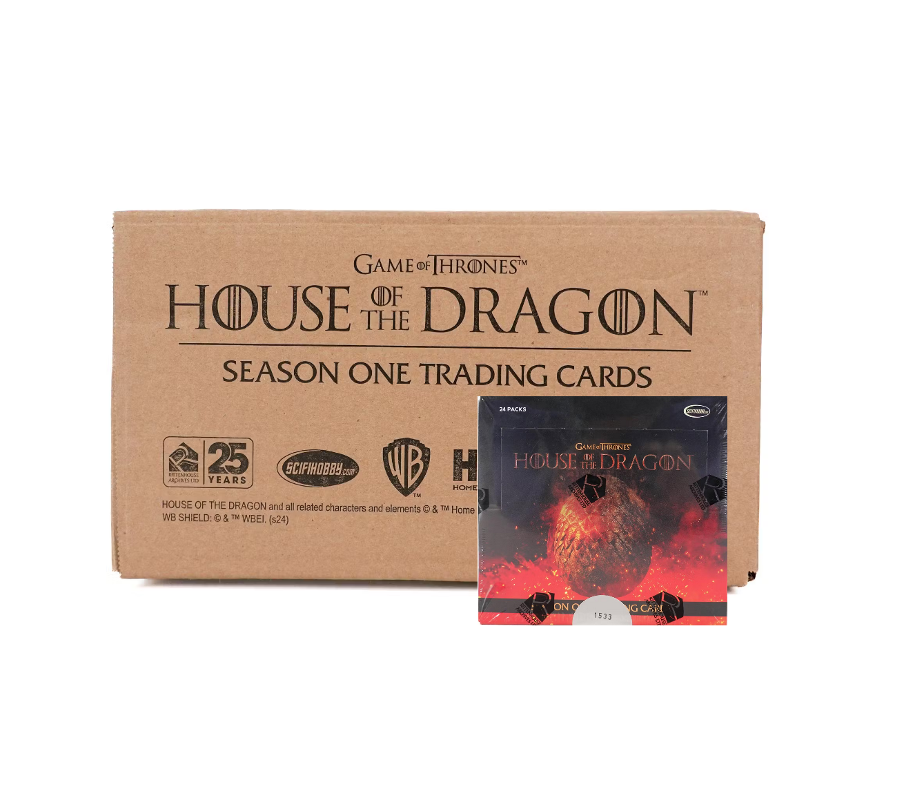 2024_Rittenhouse_Game_Of_Thrones_House_of_the_Dragon_Season_1_Hobby_12-Box_Case2 2024 Rittenhouse Game Of Thrones House of the Dragon Season 1 Hobby 12-Box Case - Image 1