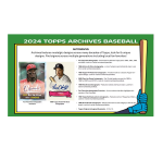2024 Topps Archives Baseball Collector's 10-Box Case - Image 6
