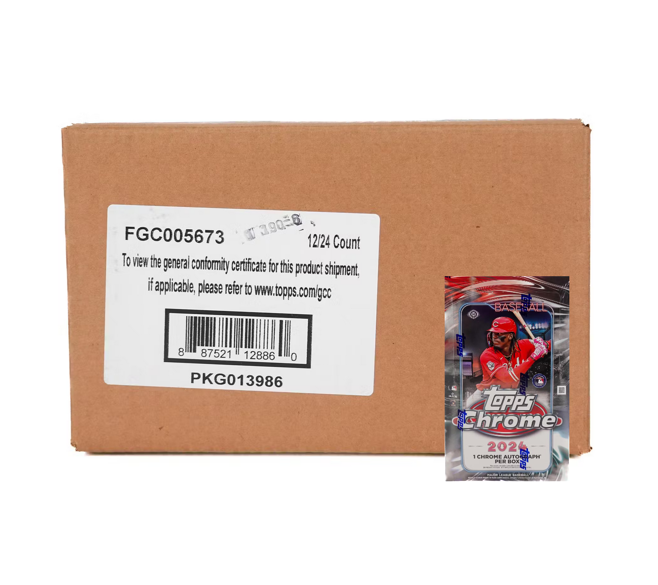 2024_Topps_Chrome_Baseball_Hobby_12-Box_Case2 2024 Topps Chrome Baseball Hobby 12-Box Case - Image 1