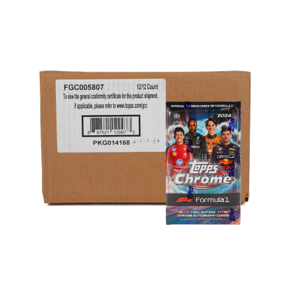 2024 Topps Chrome F1 Formula 1 Hobby 12-Box Case