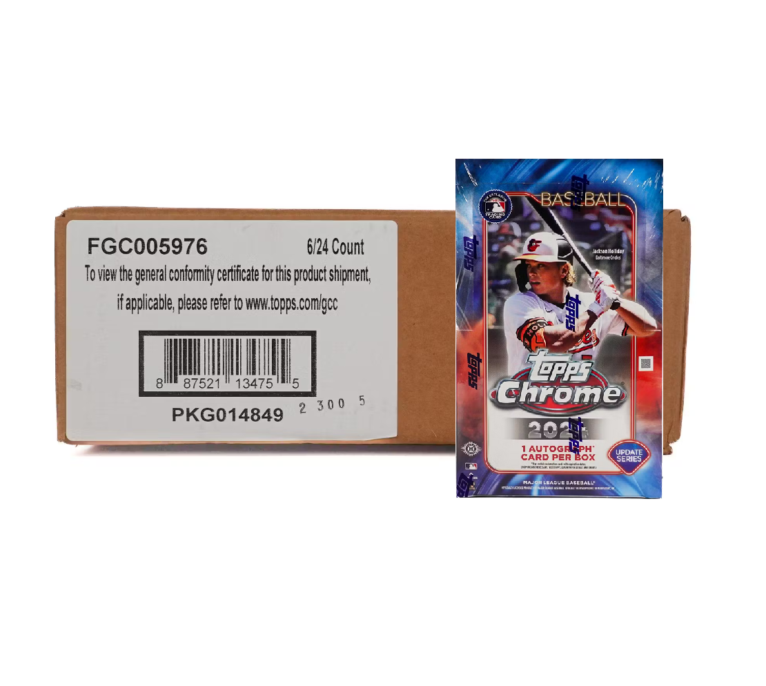 2024_Topps_Chrome_Update_Series_Baseball_Hobby_6-Box_Case2 2024 Topps Chrome Update Series Baseball Hobby 6-Box Case - Image 1