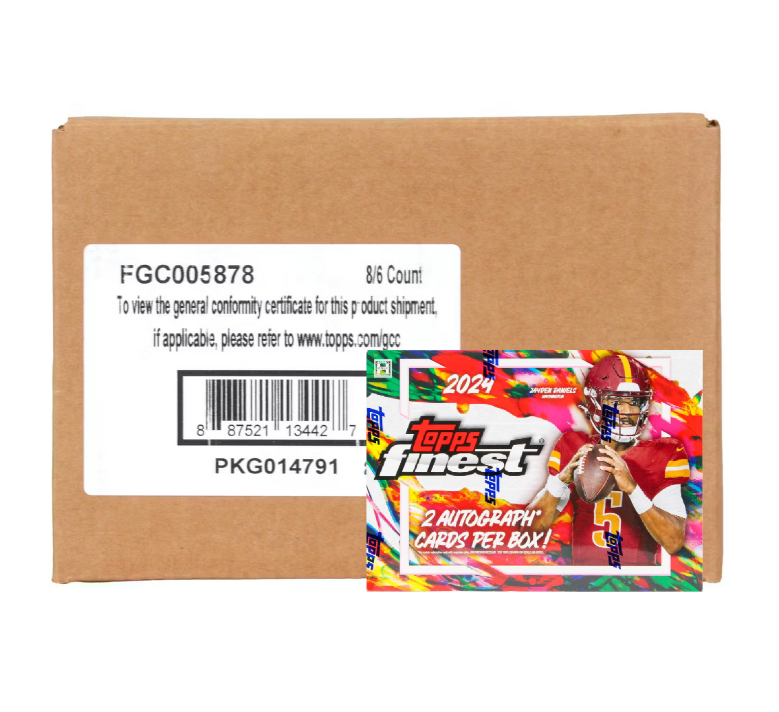2024_Topps_Finest_Football_Hobby_8-Box_Case2 2024 Topps Finest Football Hobby 8-Box Case - Image 1