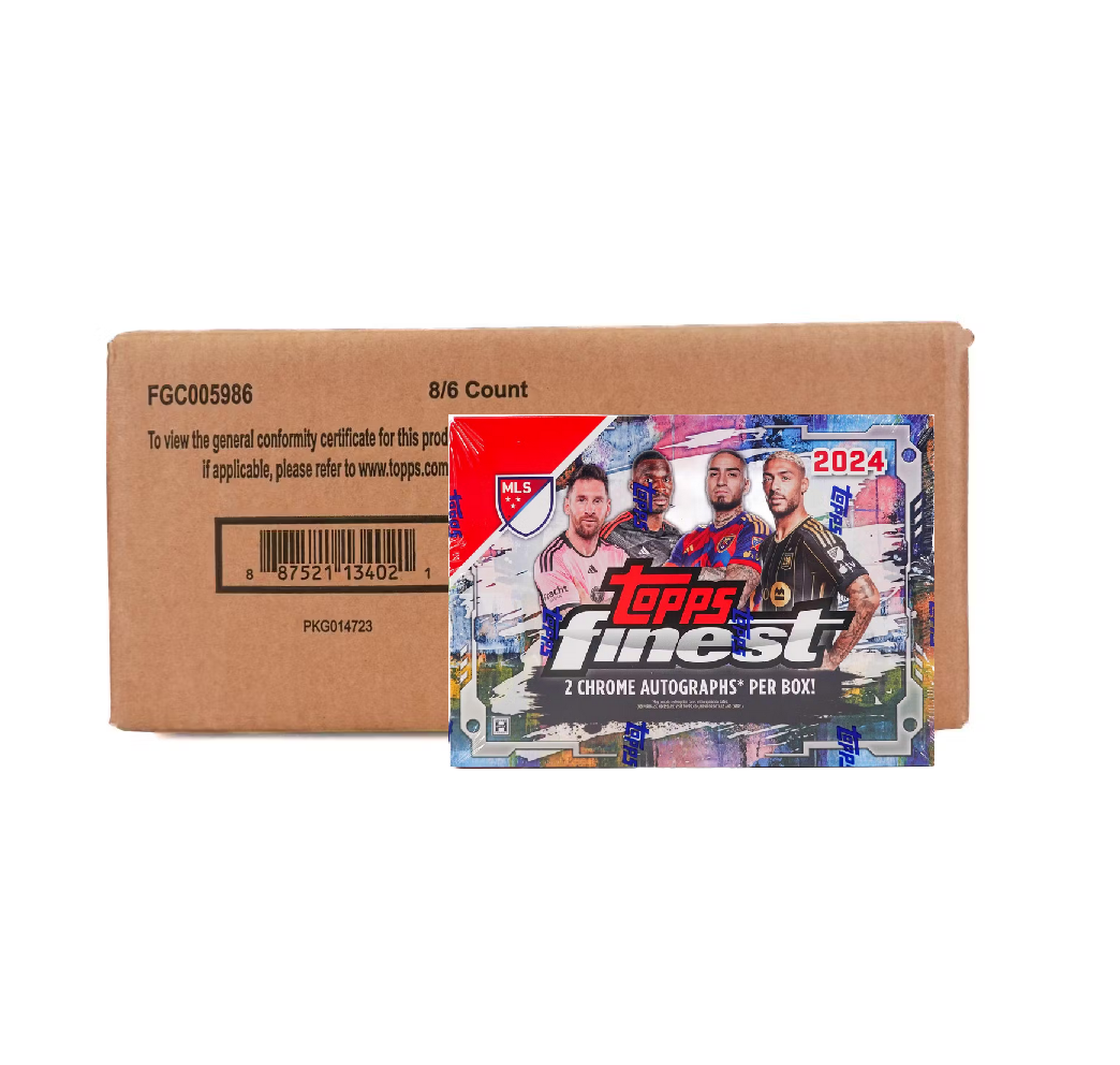 2024_Topps_Finest_MLS_Soccer_Hobby_8-Box_Case2 2024 Topps Finest MLS Soccer Hobby 8-Box Case - Image 1