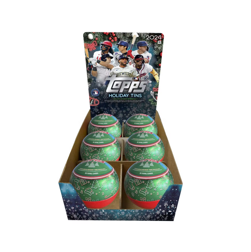 2024_Topps_Holiday_Baseball_6-Tin_Case 2024 Topps Holiday Baseball 6-Tin Case - Image 1