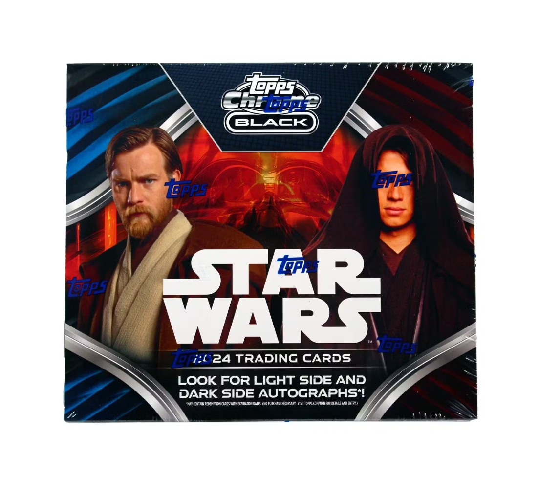 2024_Topps_Star_Wars_Chrome_Black_Hobby_Box 2024 Topps Star Wars Chrome Black Hobby Box - Image 1