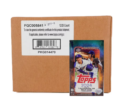 2024 Topps Update Baseball Hobby 12-Box Case