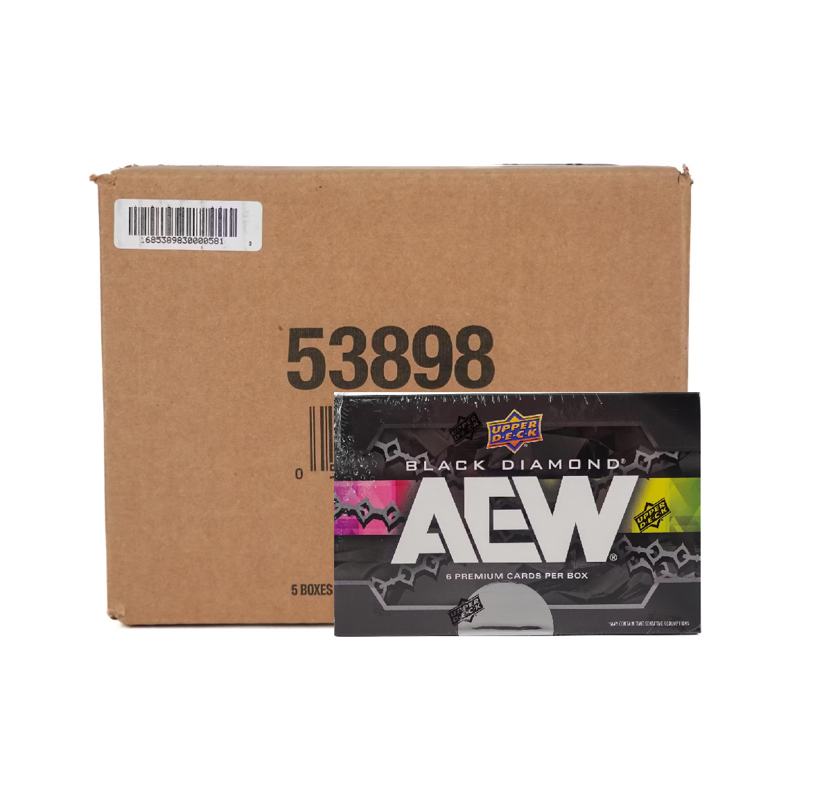 2024_Upper_Deck_AEW_Black_Diamond_Wrestling_Hobby_10-Box_Case2 2024 Upper Deck AEW Black Diamond Wrestling Hobby 5-Box Case - Image 1