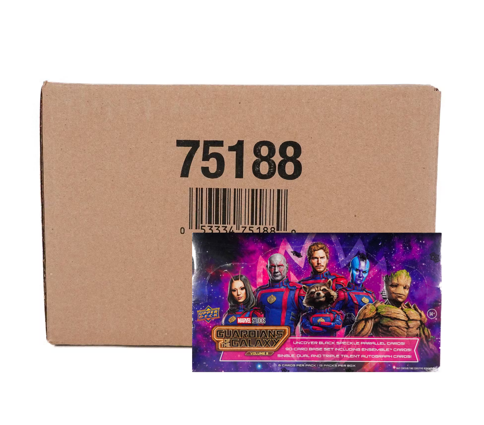 2024 Upper Deck Marvel Studios Guardians of the Galaxy Volume 3 Hobby 12-Box Case - Image 1