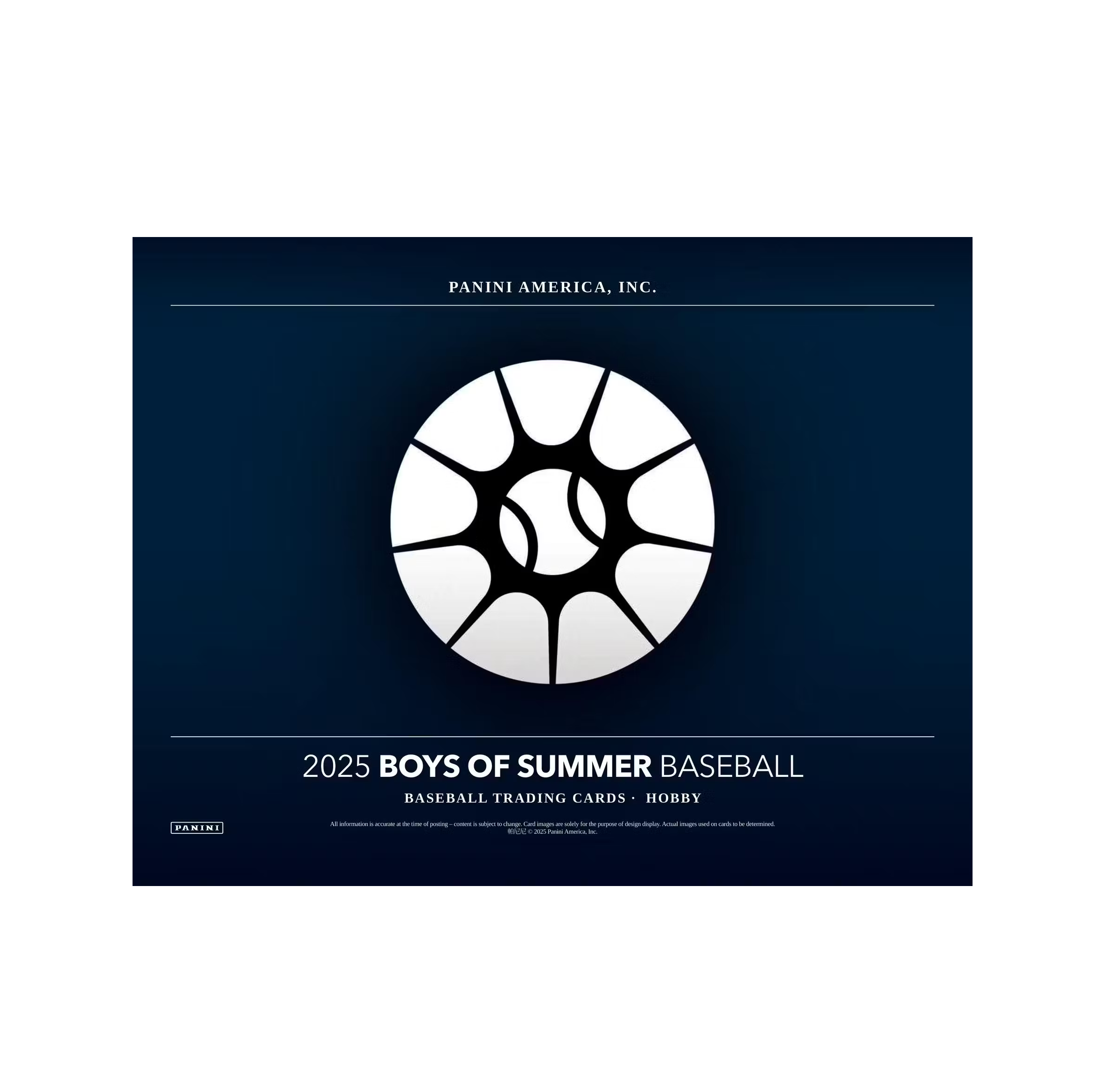 2025PaniniBoysofSummerBaseballHobbyBox1 2025 Panini Boys of Summer Baseball Hobby Box - Image 1