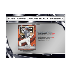 2025 Topps Chrome Black Baseball Hobby 12-Box Case - Image 6