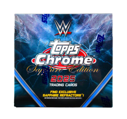 2025 Topps Chrome WWE Sapphire Edition Box