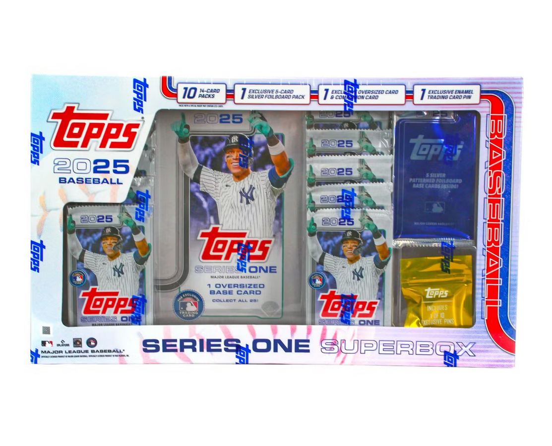 2025ToppsSeries1BaseballSuperBox 2025 Topps Series 1 Baseball Super Box - Image 1