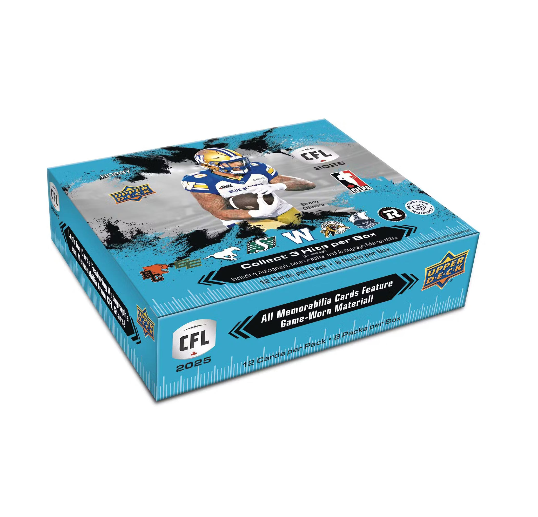 2025UpperDeckCFLCanadianFootballLeagueHobbyBox1 2025 Upper Deck CFL Canadian Football League Hobby 20-Box Case - Image 1