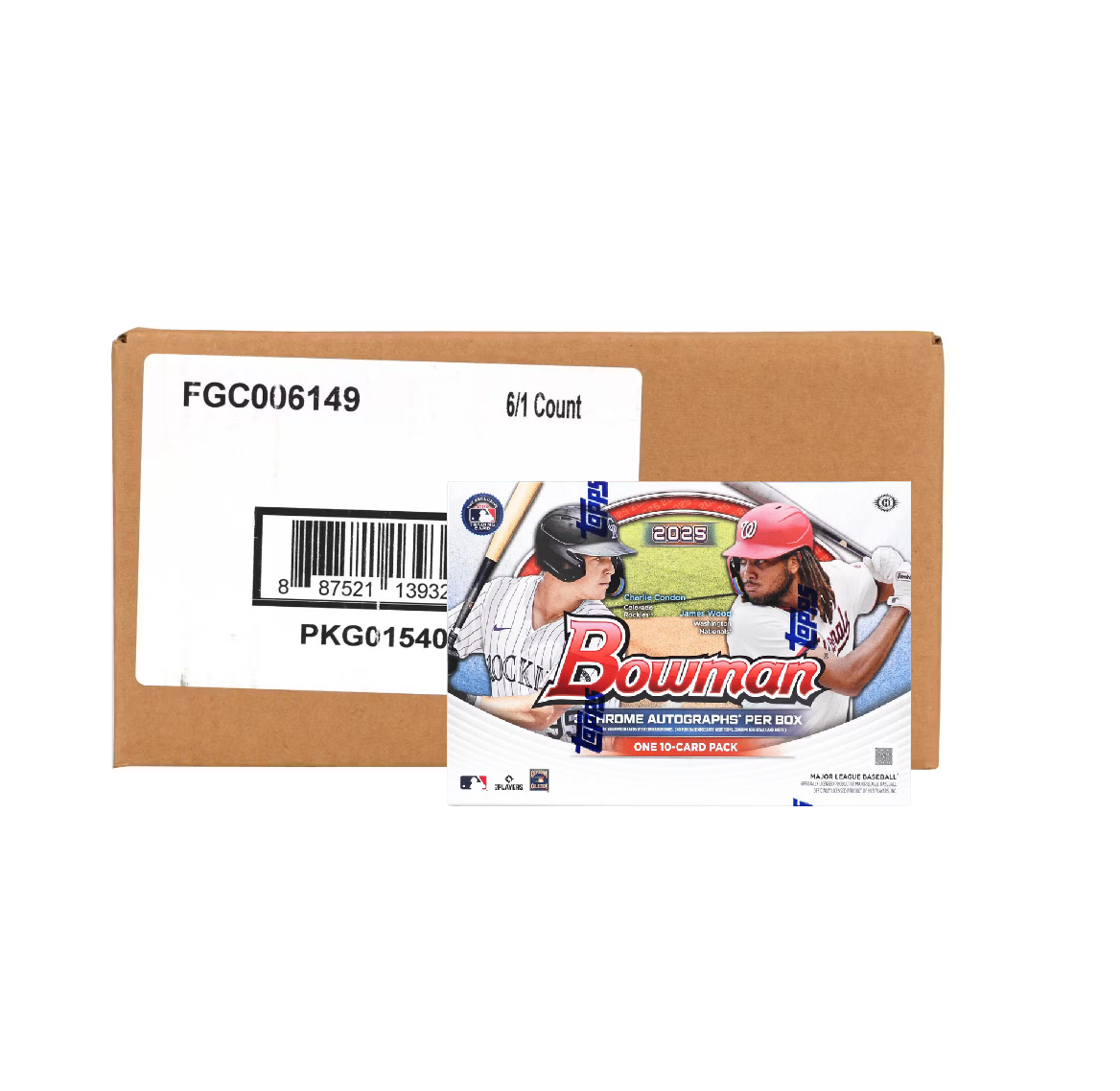 2025_Bowman_Baseball_HTA_Choice_6-Box_Case2 2025 Bowman Baseball Breaker's Delight 6-Box Case - Image 1