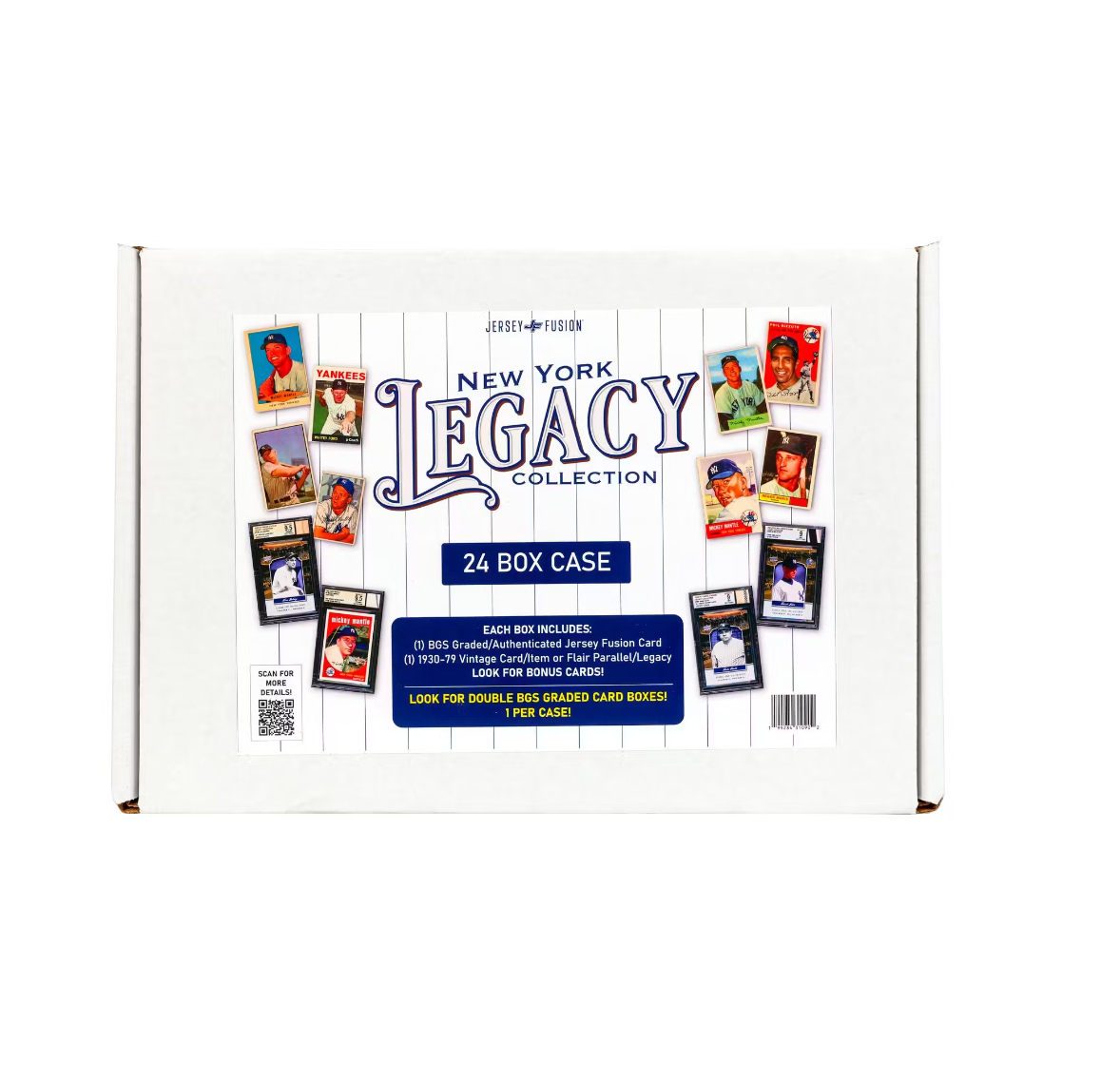 2025 Jersey Fusion New York Legacy Collection Baseball Hobby 24-Box Case - Image 3