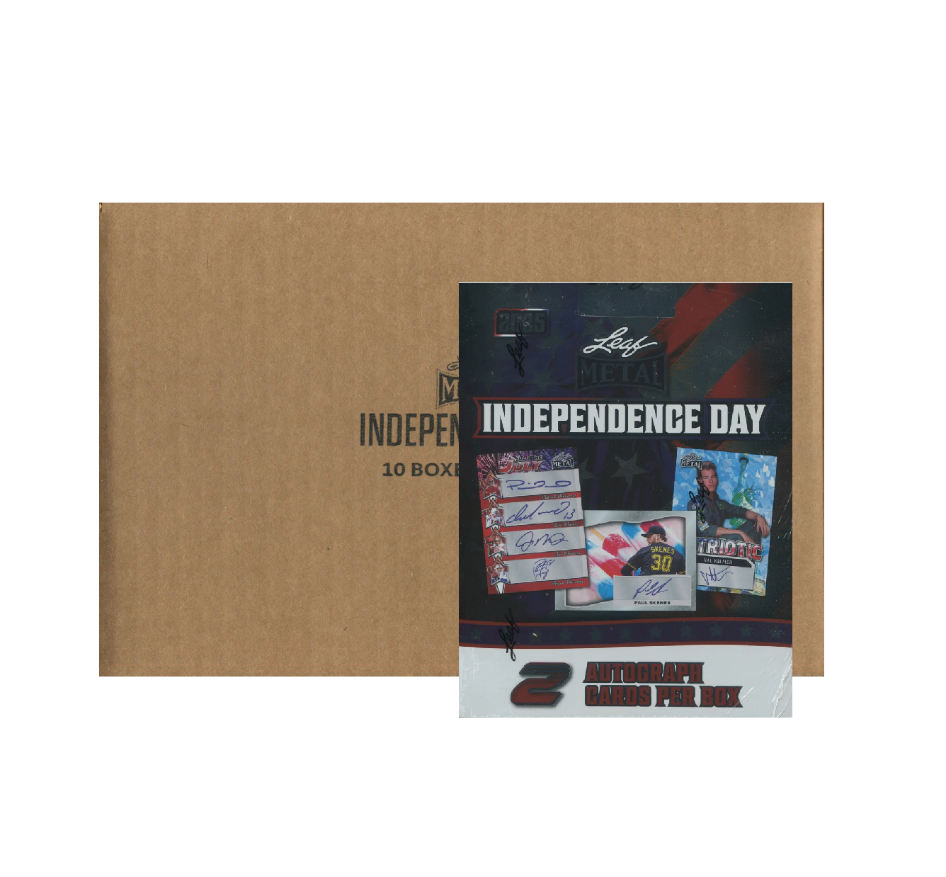 2025 Leaf Metal Independence Day Multi-Sport Hobby 10-Box Case - Image 1