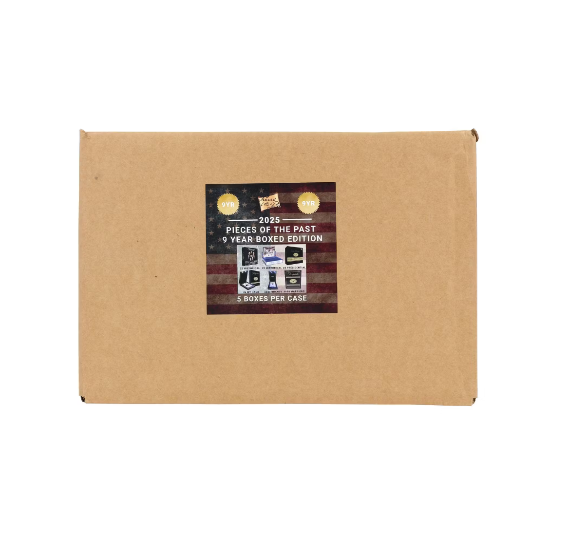2025 Pieces of the Past 9 Year Boxed Edition Hobby 5-Box Case - Image 3