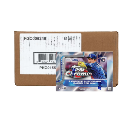 2025 Topps Chrome Baseball Breaker Delight 6-Box Case