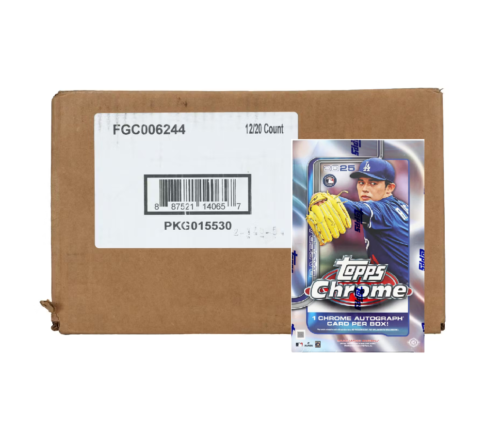 2025_Topps_Chrome_Baseball_Hobby_12-Box_Case2 2025 Topps Chrome Baseball Hobby 12-Box Case - Image 1