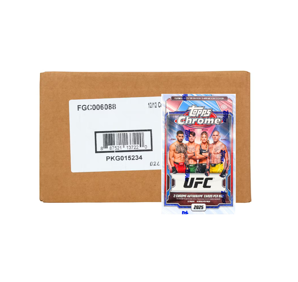 2025_Topps_Chrome_UFC_Hobby_12-Box_Case2 2025 Topps Chrome UFC Hobby 12-Box Case - Image 1