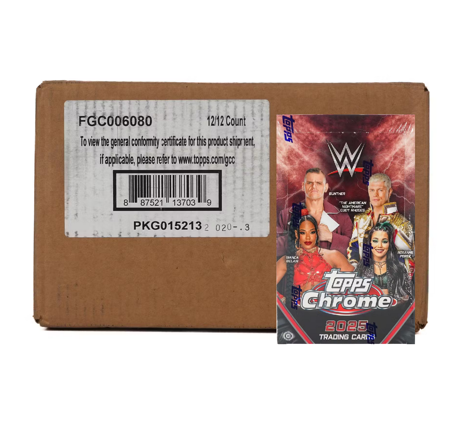2025_Topps_Chrome_WWE_Hobby_12-Box_Case2 2025 Topps Chrome WWE Hobby 12-Box Case - Image 1