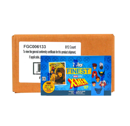2025 Topps Finest X-Men '97 Hobby 8-Box Case