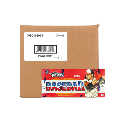 2025 Topps Heritage Baseball Hobby 12-Box Case