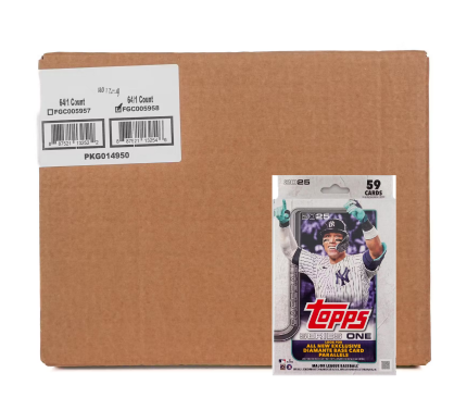 2025 Topps Series 1 Baseball Hanger 64-Box Case