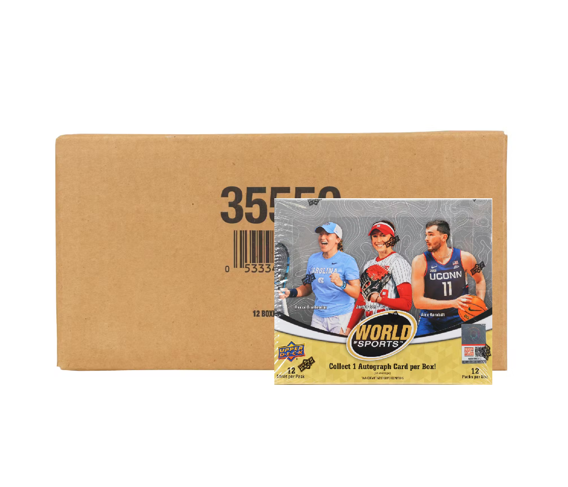 2025 Upper Deck World of Sports Volume 1 Multisport Hobby 12-Box Case - Image 1
