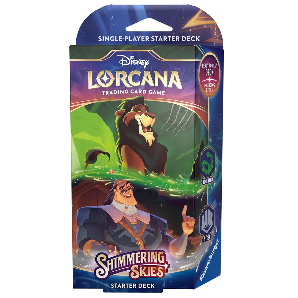 555145_in_1000x1000_dbdcf367-a30a-4569-b82e-7bb6c59ca3f0 Disney Lorcana: Shimmering Skies Starter Deck (Emerald & Steel) - Image 1