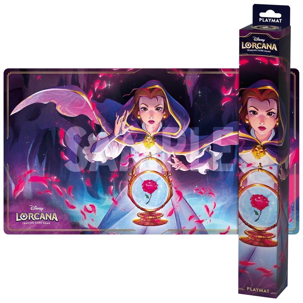555169_in_1000x1000_8f6d1314-e1e2-4c97-a073-6a58bdfc9926 Disney Lorcana: Belle - Accomplished Mystic Playmat - Image 1