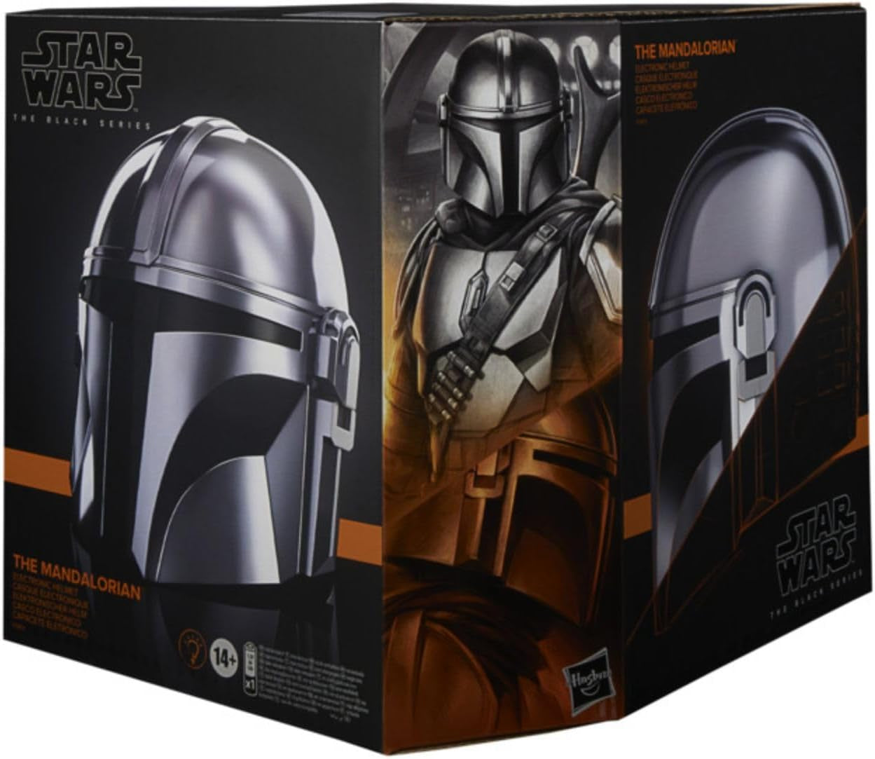 61BwBH6kJxL._AC_SL1500__jpg Star Wars The Black Series The Mandalorian Premium Electronic Helmet - Image 1