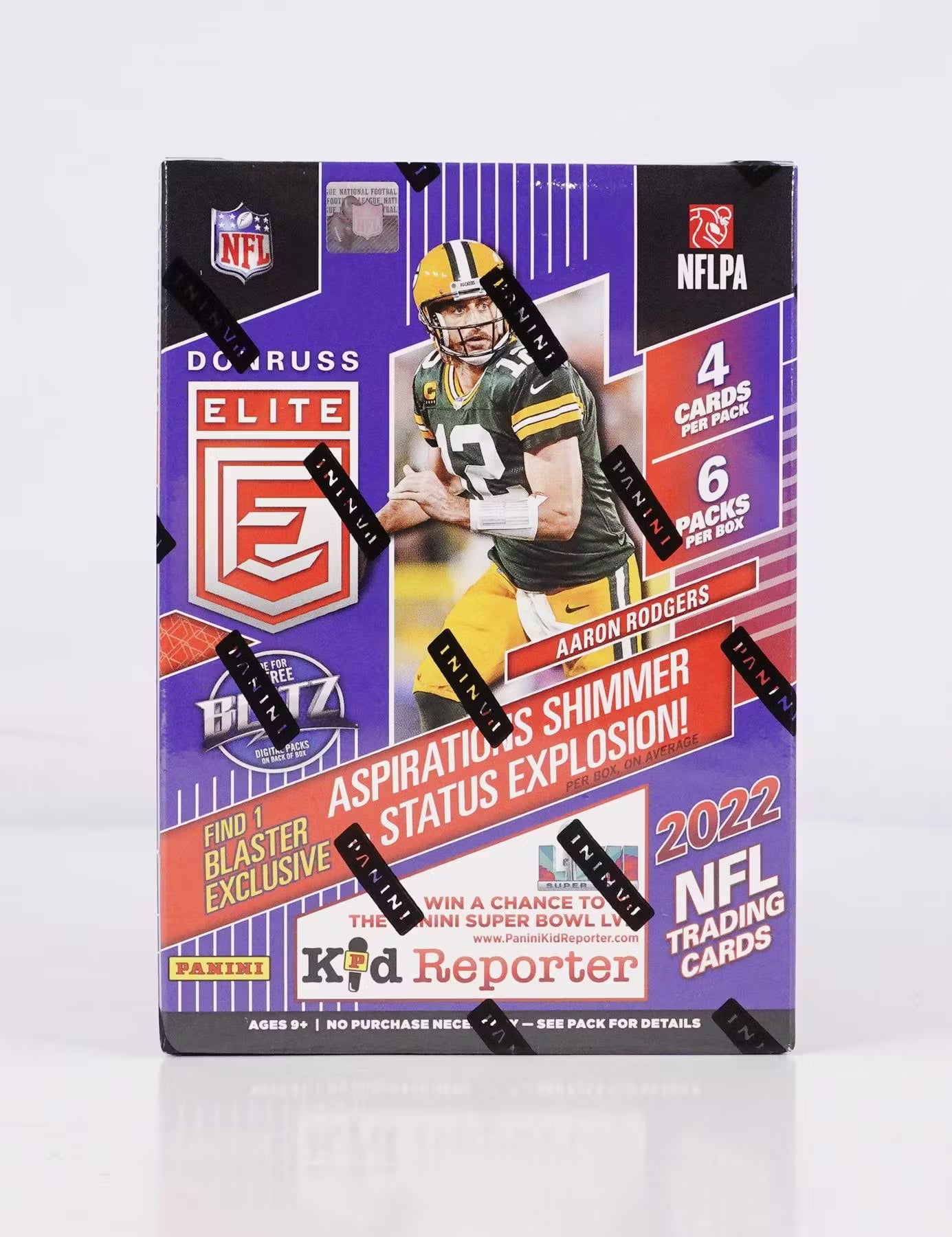 760836_01_jpg 2022 Panini Donruss Elite Football 6-Pack Blaster Box (Green Parallels!) - Image 1