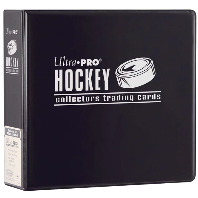 7gU2YYDA_png_ea022617-fe9e-4b10-87e1-21a26bf2c6fa Ultra Pro 3” Hockey Binder - Black - Image 1