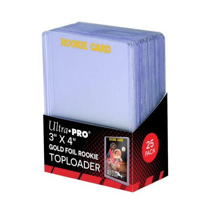 Ultra Pro 3" x 4" Clear "Rookie Gold" Toploaders (25ct)
