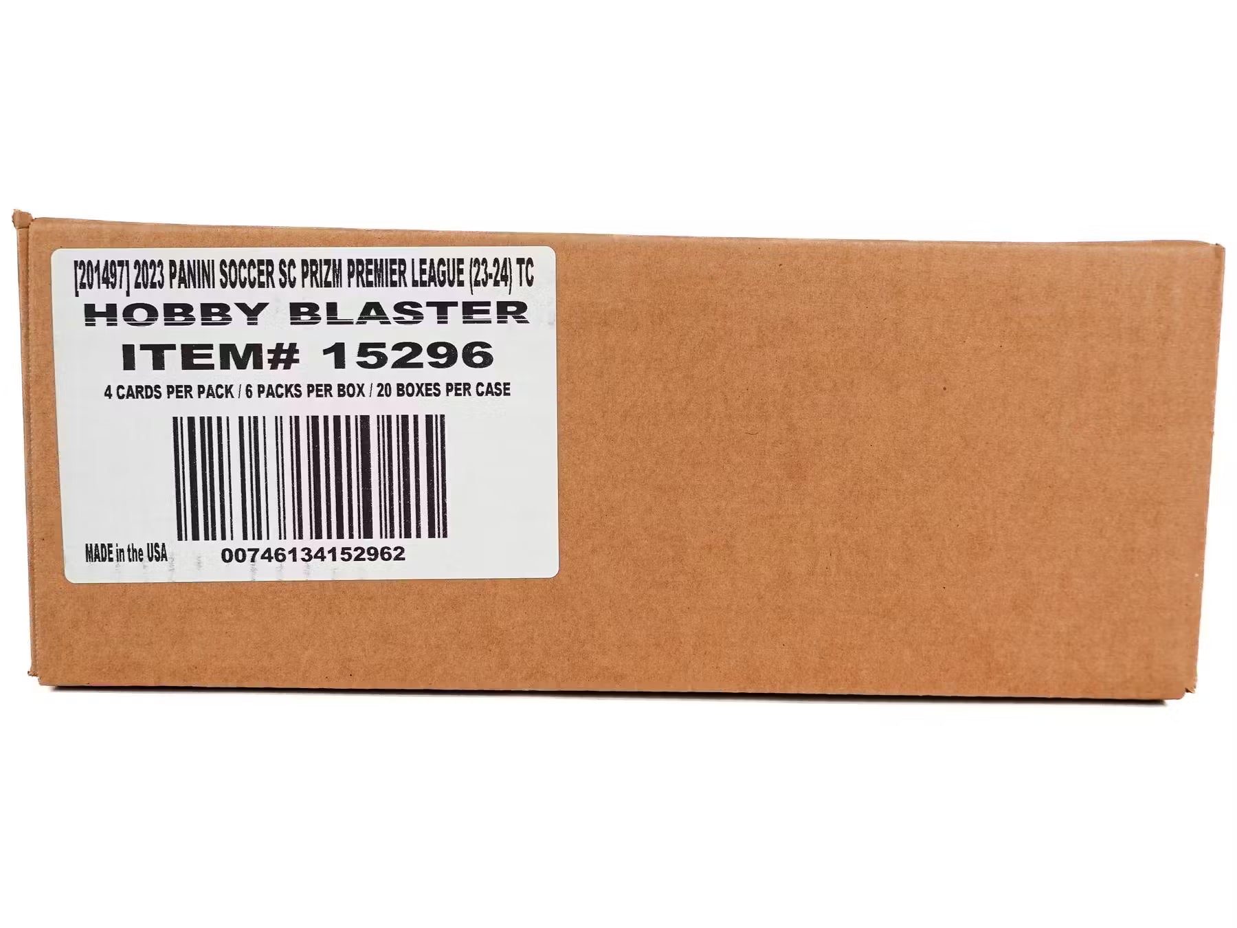 834584_001_032024_jpg 2023/24 Panini Prizm Premier League EPL Soccer 6-Pack Hobby Blaster 20-Box Case (Blue Mosaic Prizms) - Image 1