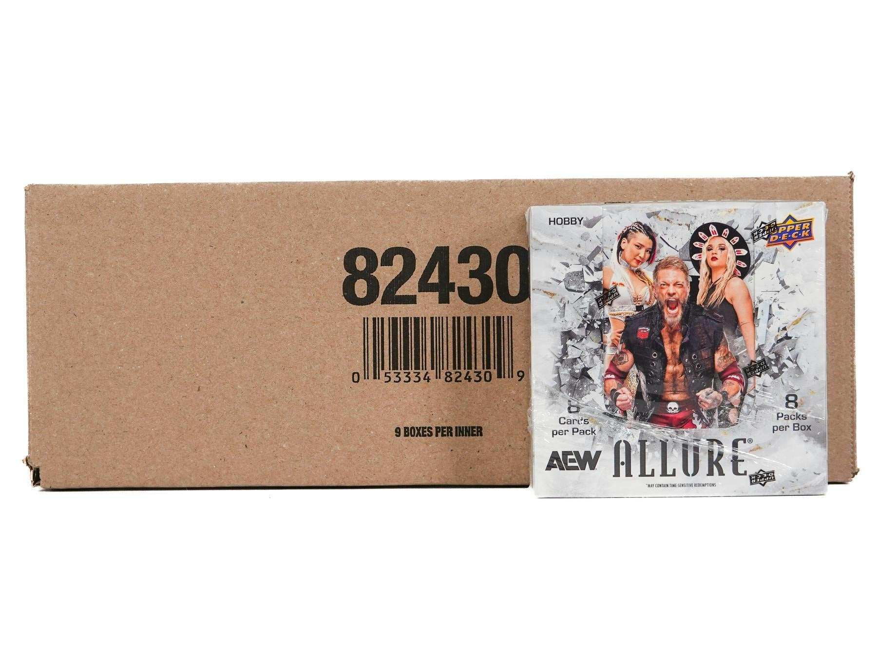 848614_004_011725_jpg 2024 Upper Deck AEW Allure Wrestling Hobby 9-Box Case - Image 1