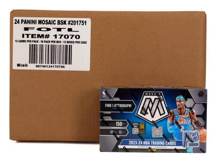 2023/24 Panini Mosaic Basketball 1st Off The Line FOTL Hobby 12-Box Case