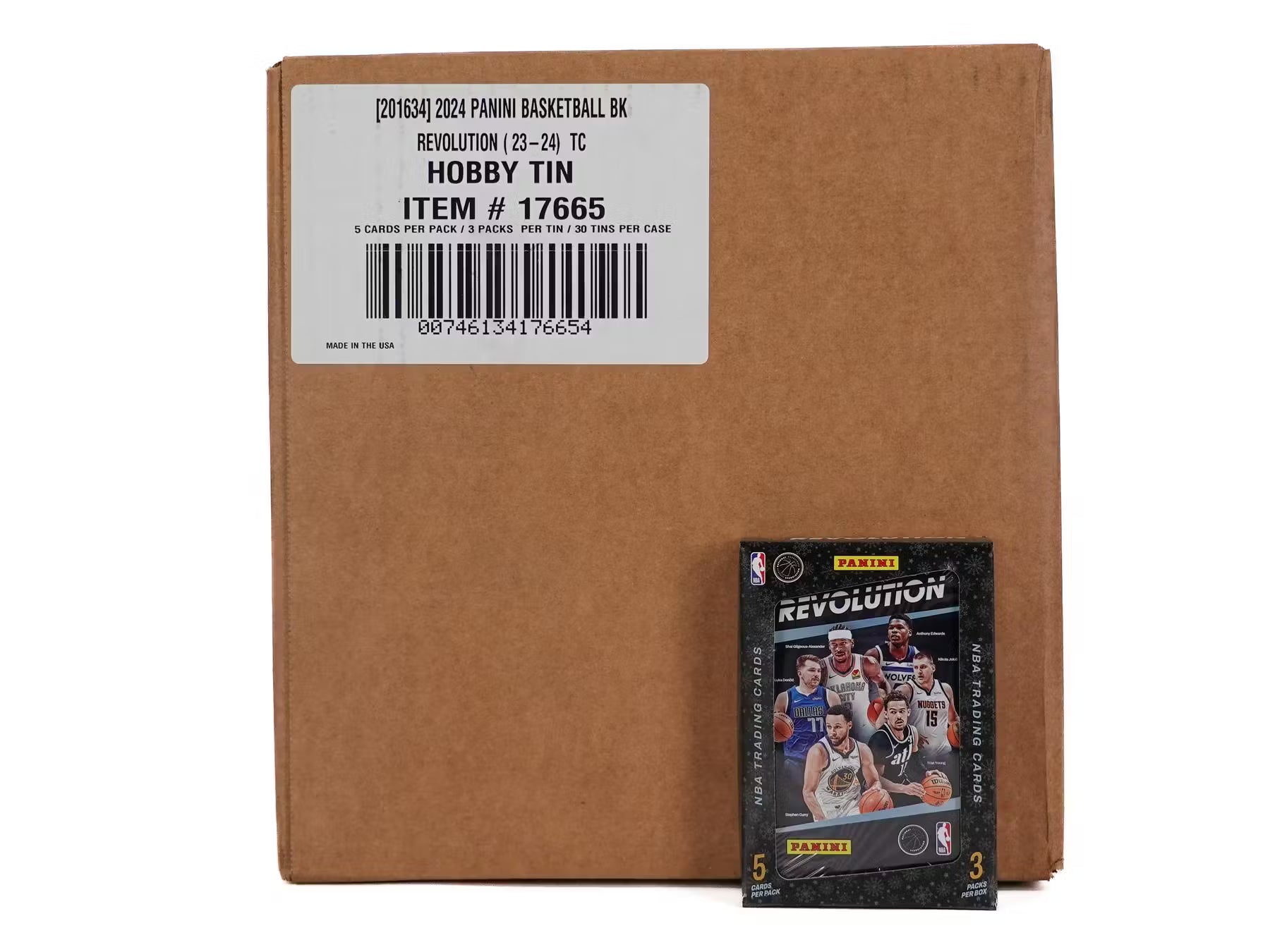 865444_001_110824_jpg 2023/24 Panini Revolution Basketball Winter Tin Case (30 Count) - Image 1
