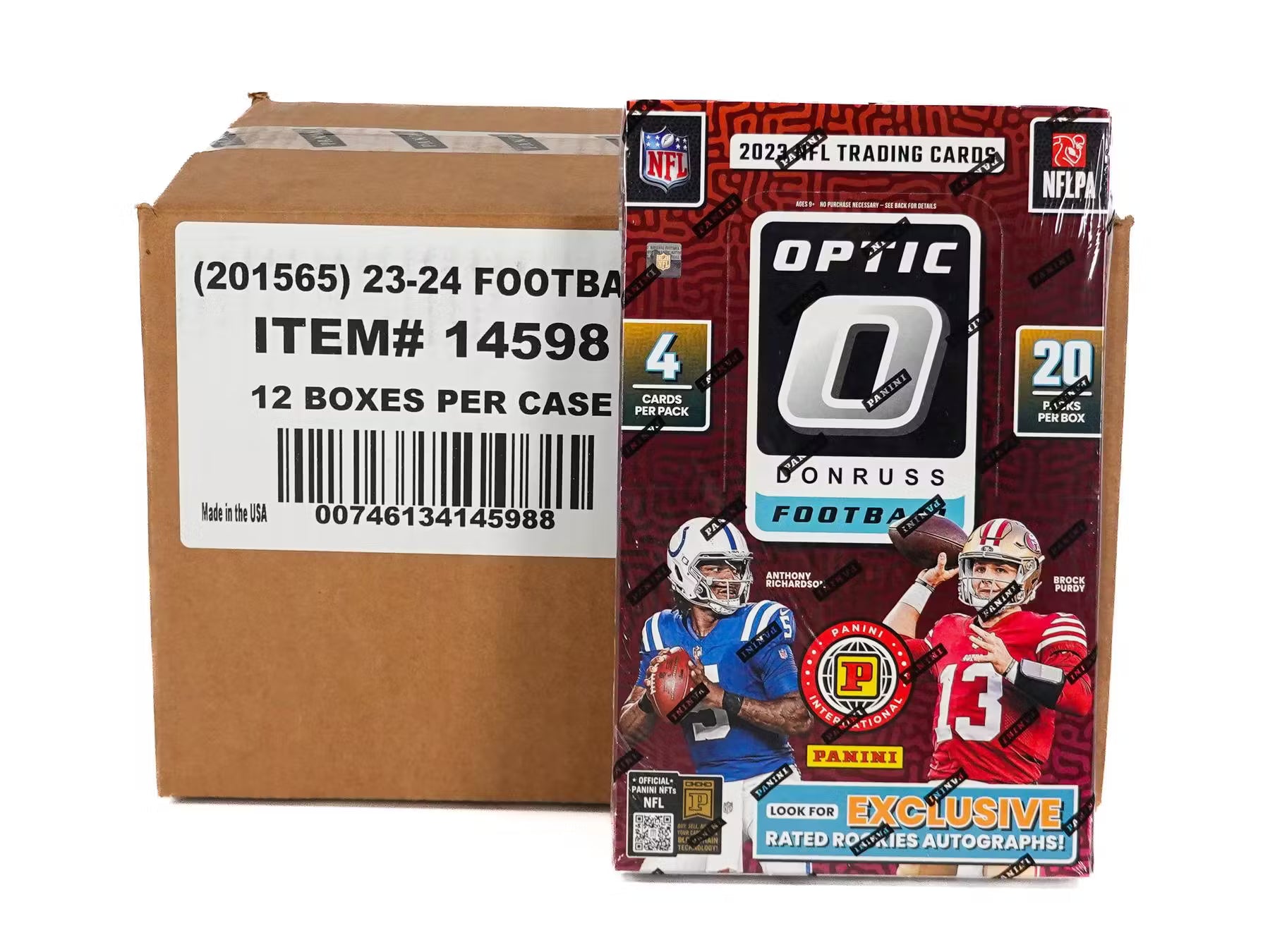 868052_001_112724_jpg 2023 Panini Donruss Optic Football International Hobby 12-Box Case - Image 1