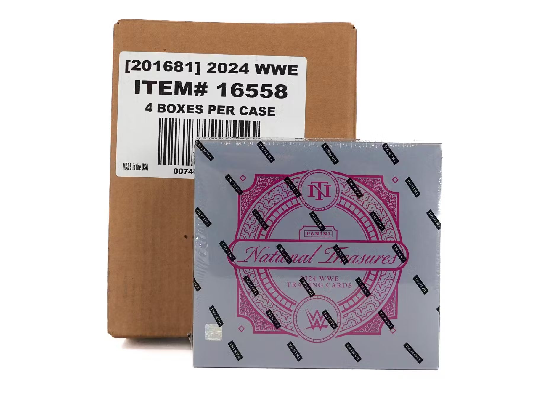 869097_001_121624_jpg 2024 Panini National Treasures WWE Wrestling Hobby 4-Box Case - Image 1