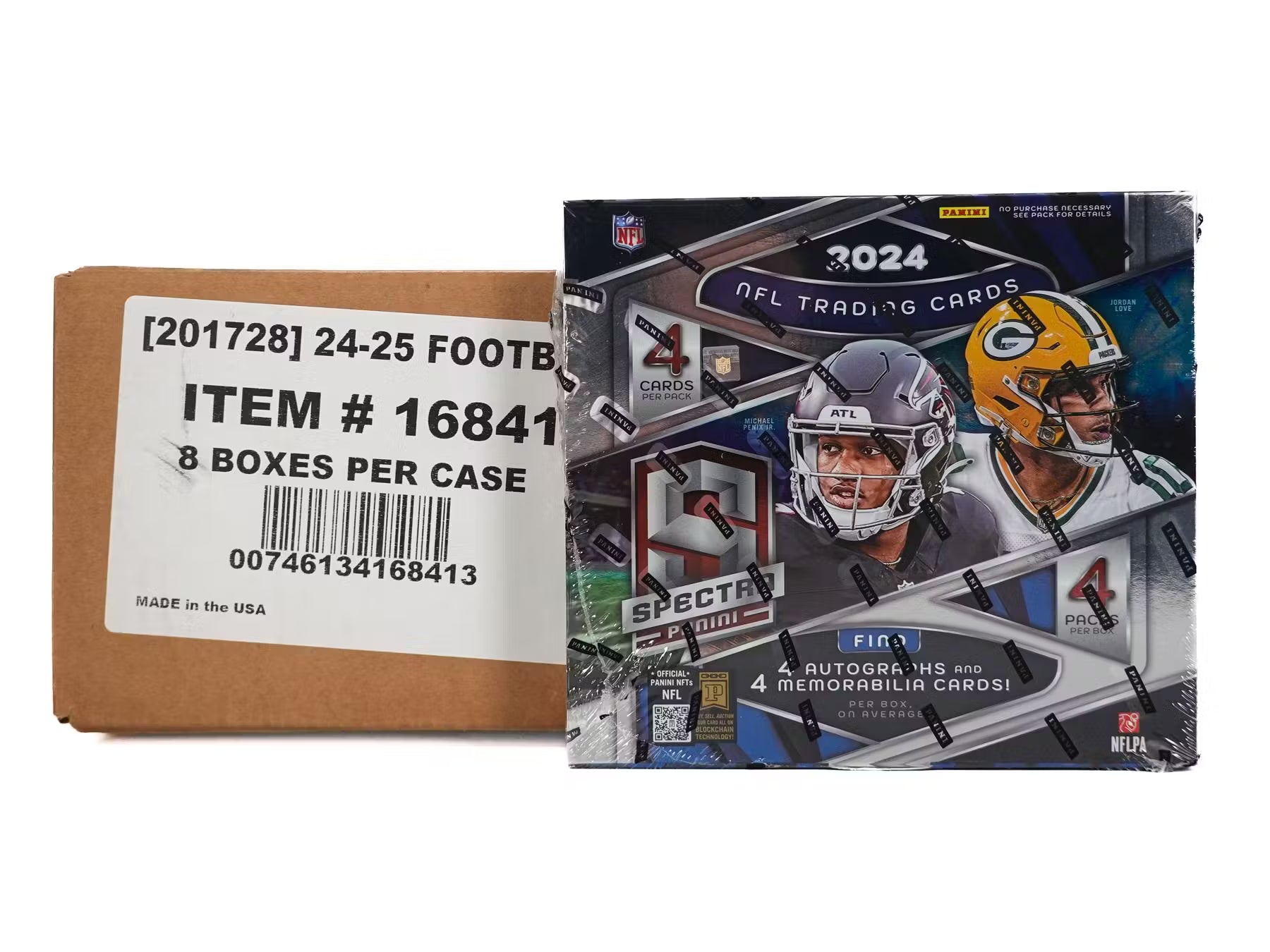 874400_001_021925_jpg 2024 Panini Spectra Football Hobby 8-Box Case - Image 1