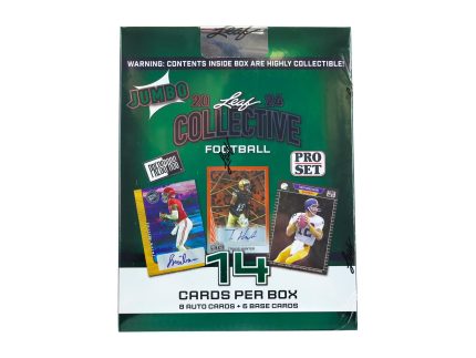 2024 Leaf Collective Football Hobby Jumbo Box