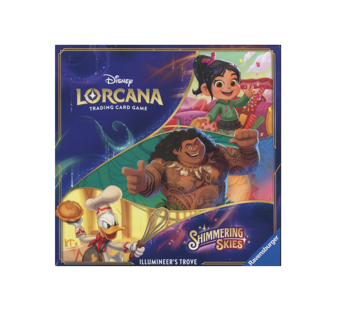 DisneyLorcanaShimmeringSkiesIllumineer_sTrove Disney Lorcana: Shimmering Skies Illumineer's Trove 4-Box Case - Image 1
